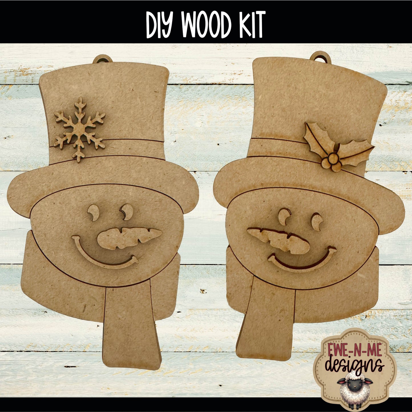 Snowman Ornament Bundle | DIY WOOD KIT