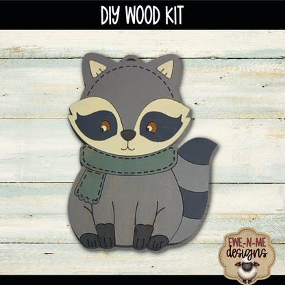 Woodland Raccoon Ornament | DIY WOOD KIT