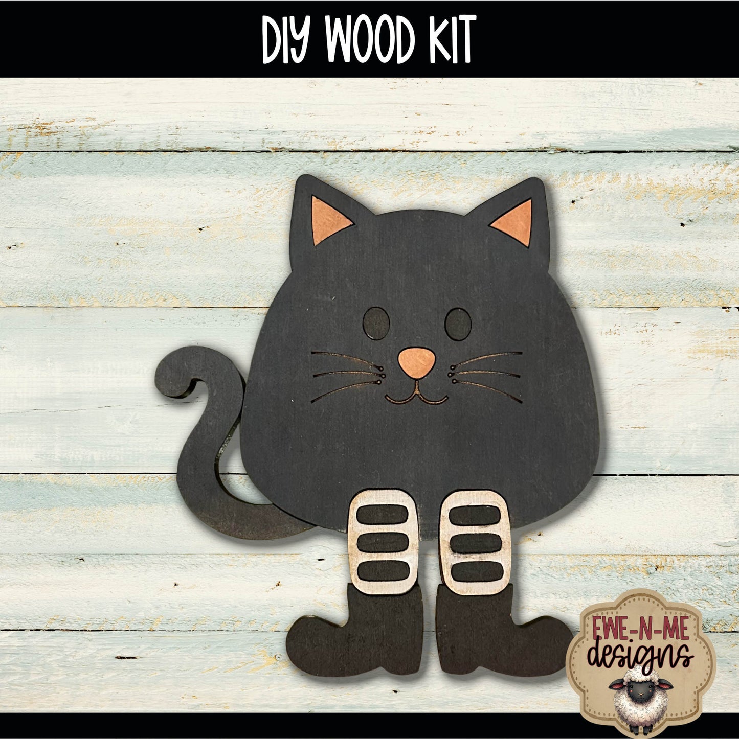 Layered Cat Shelf Sitter | DIY WOOD KIT