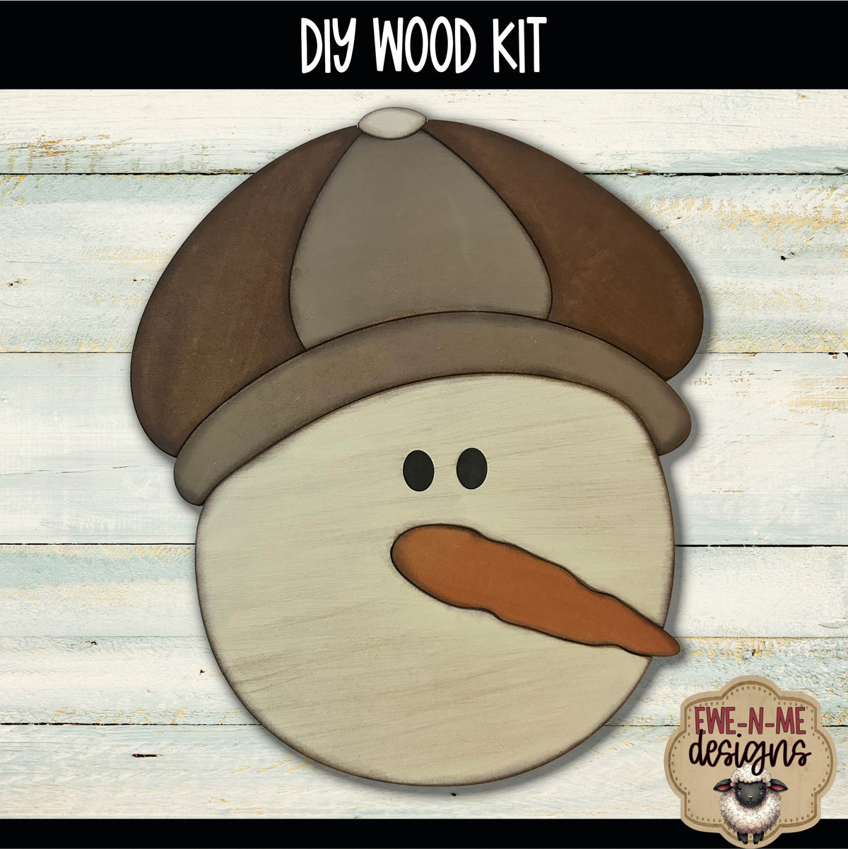 Newsboy Hat Snowman | DIY WOOD KIT