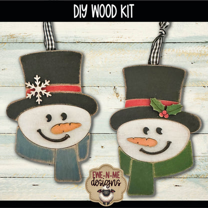 Snowman Ornament Bundle | DIY WOOD KIT