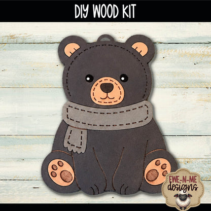 Woodland Bear Ornament | DIY WOOD KIT