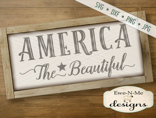 America The Beautiful - SVG