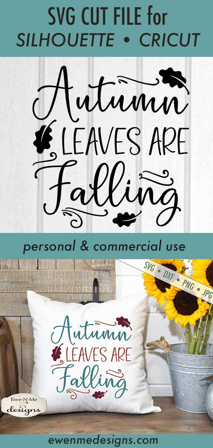 Autumn Leaves Are Falling - SVG