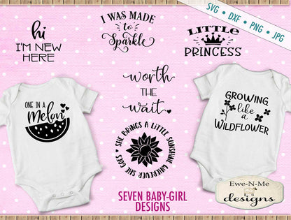 Baby Girl SVG Bundle - Great for Onesies