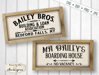 Bailey Bros Building Loan - Ma Baileys Boarding House - SVG