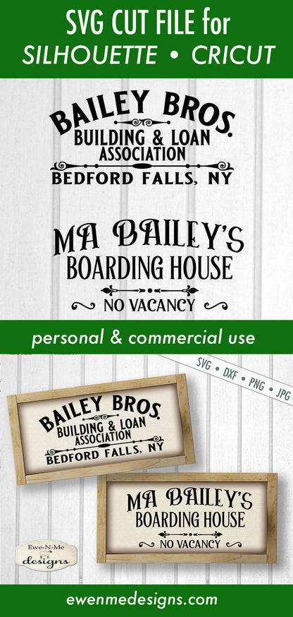 Bailey Bros Building Loan - Ma Baileys Boarding House - SVG