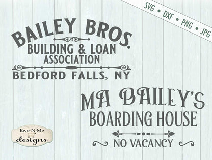 Bailey Bros Building Loan - Ma Baileys Boarding House - SVG