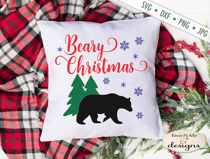 Beary Christmas - Winter - Snowflake - SVG