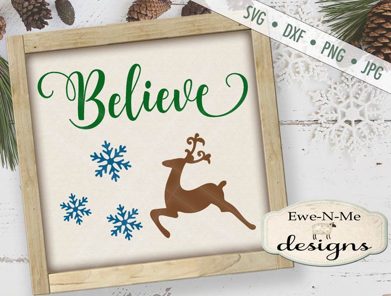 Swirly Christmas Words - SVG
