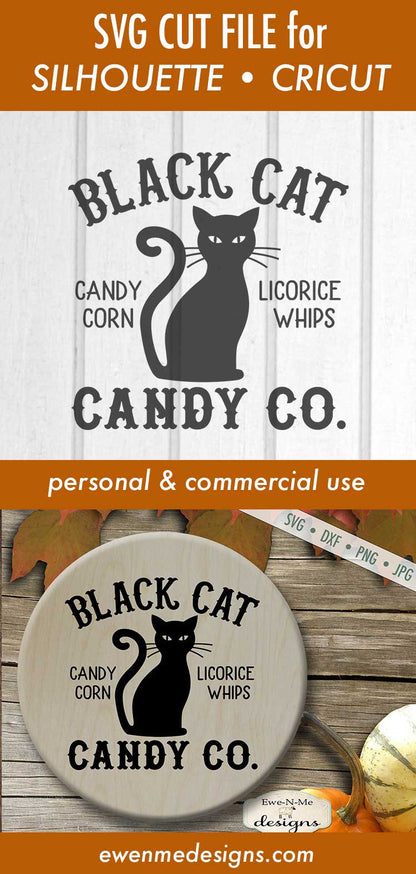 Black Cat Candy Co - Halloween - SVG