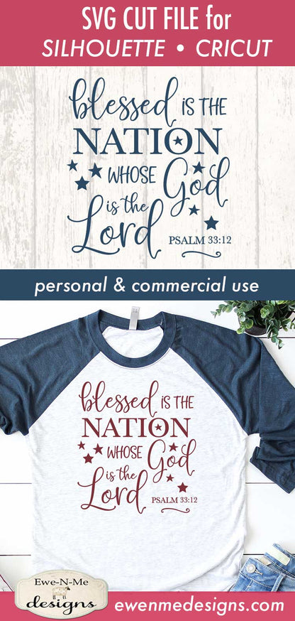 Blessed is The Nation - SVG