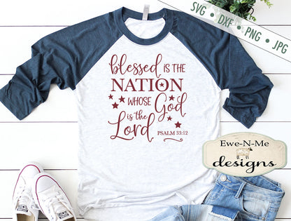 Blessed is The Nation - SVG