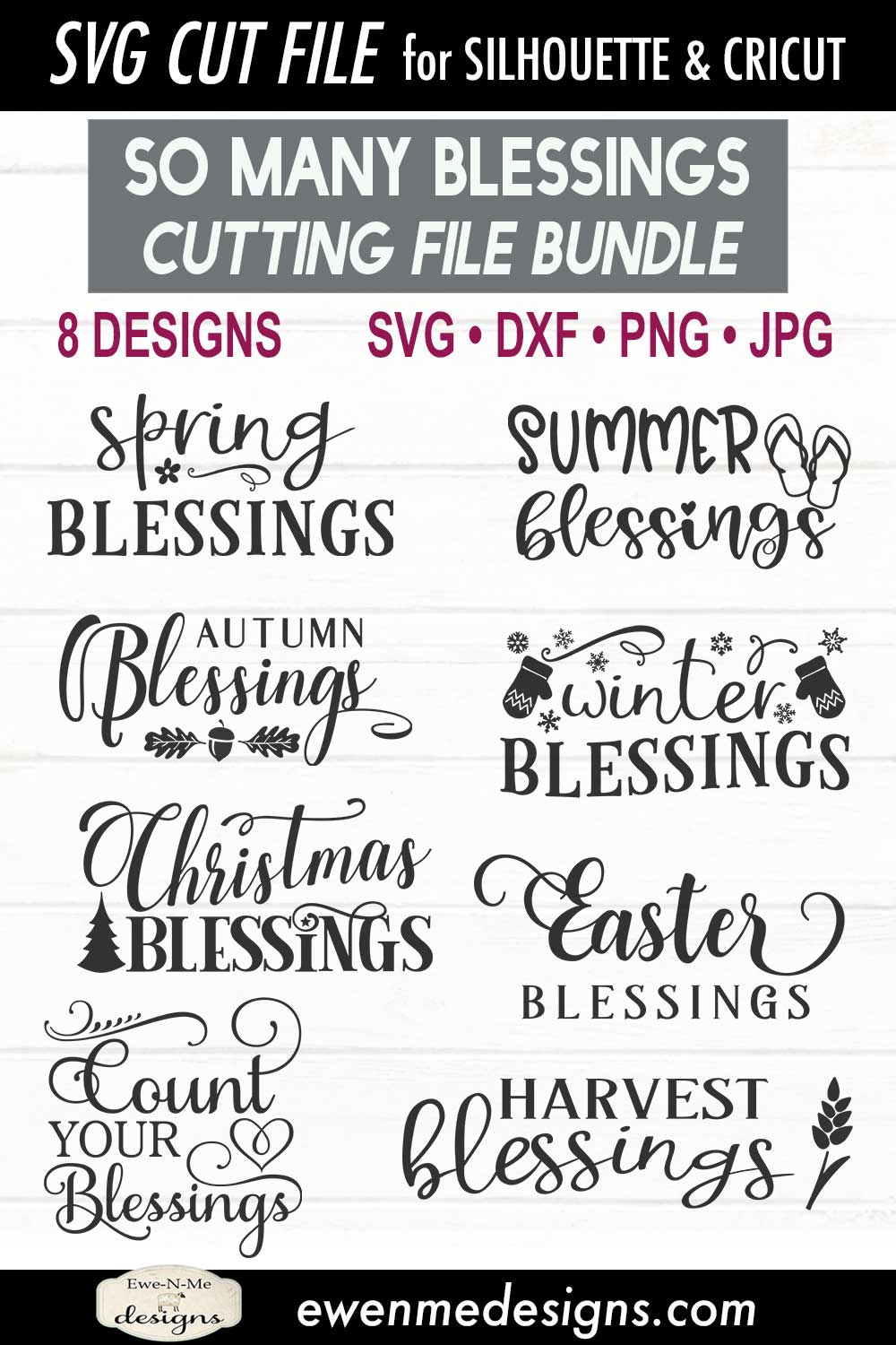 So Many Blessings Bundle - SVG