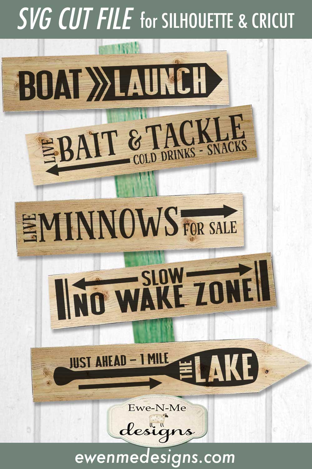 Directional Fishing &  Boating Designs - SVG