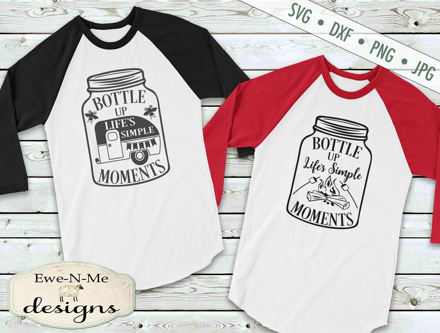 Bottle Up Life's Simple Moments Camping - SVG