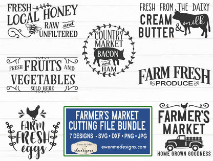Farmers Market - SVG Bundle - Farm