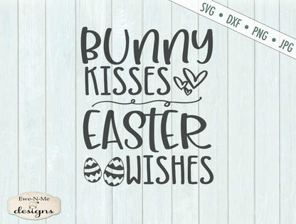 Bunny Kisses - Easter Wishes - SVG