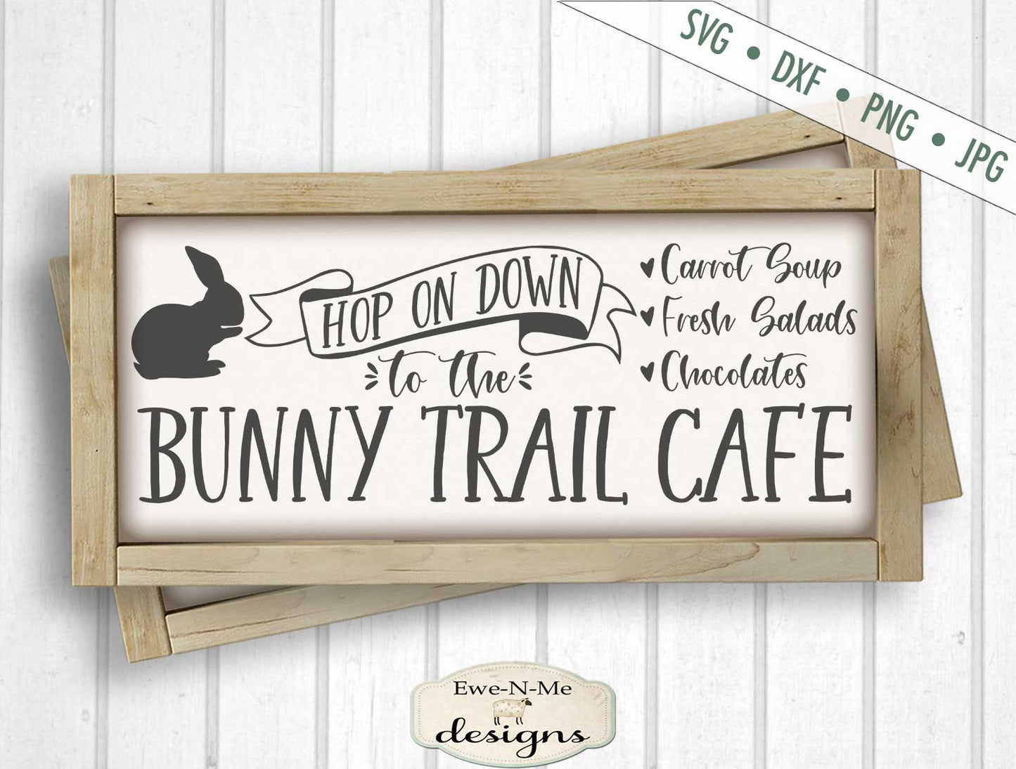 Bunny Trail Cafe - Easter - SVG