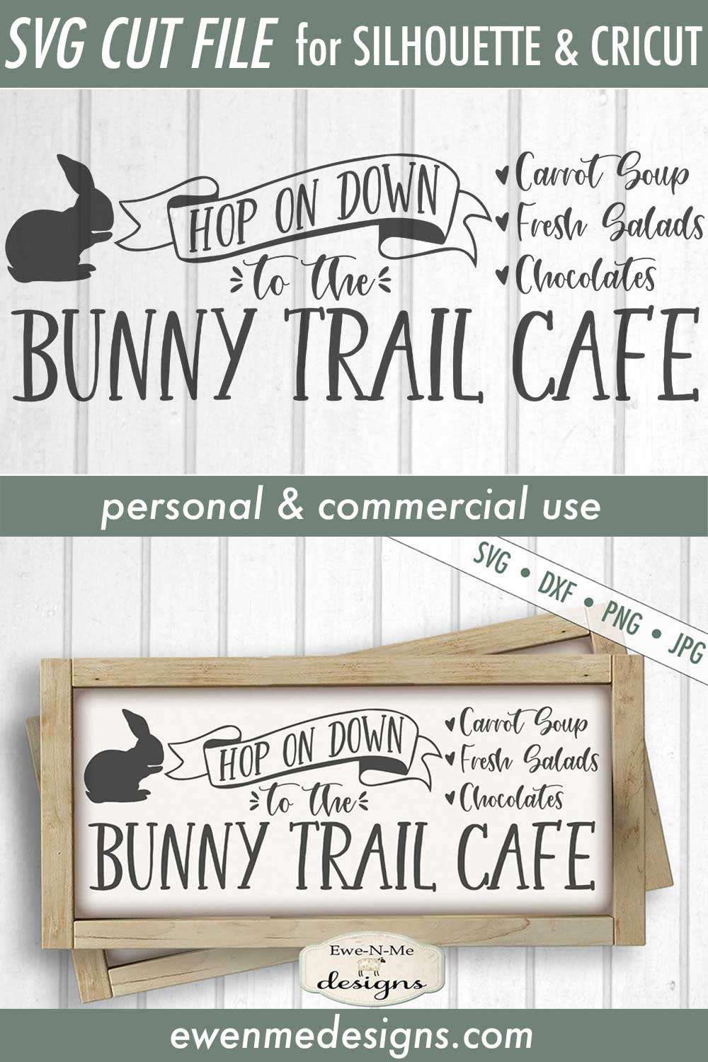 Bunny Trail Cafe - Easter - SVG