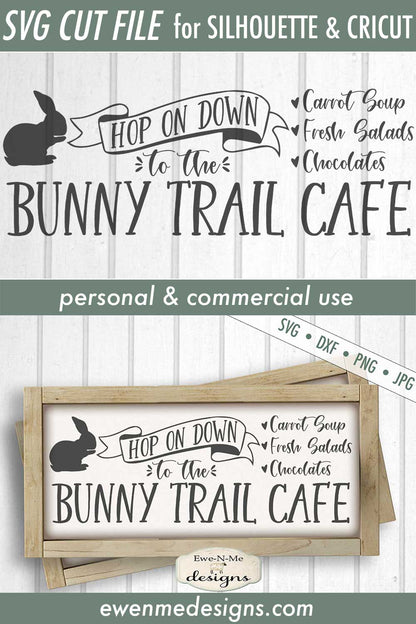 Bunny Trail Cafe - Easter - SVG