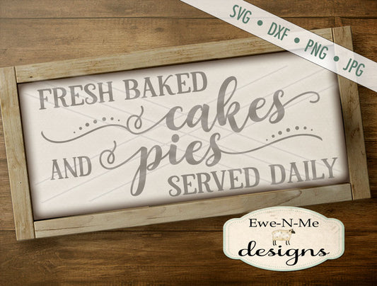 Cakes and Pies - SVG