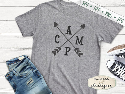 Camp Arrows - Camping Bucket - SVG