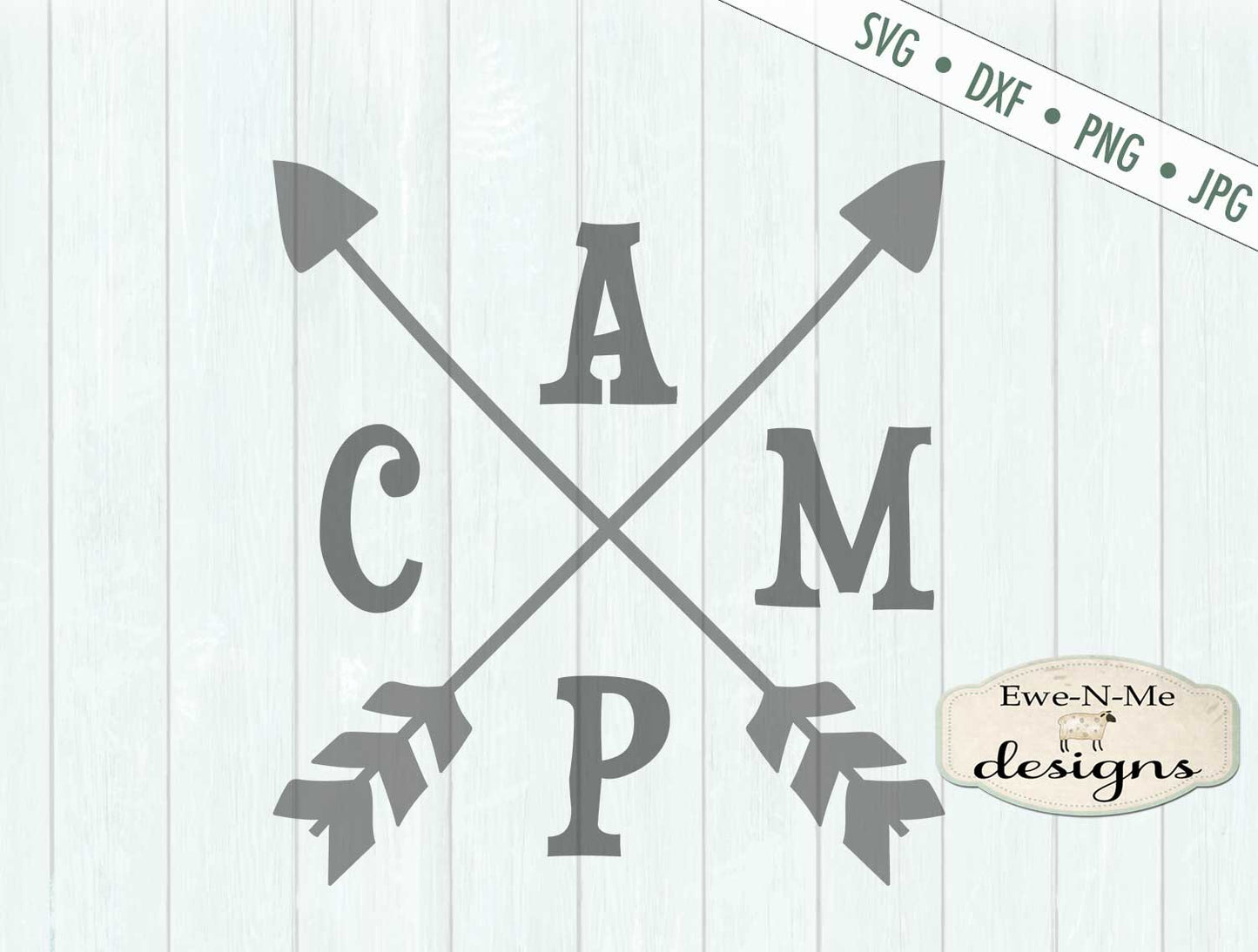 Camp Arrows - Camping Bucket - SVG