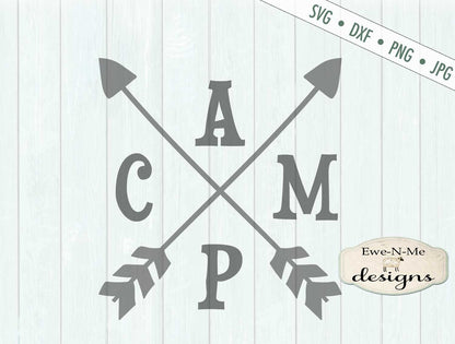 Camp Arrows - Camping Bucket - SVG