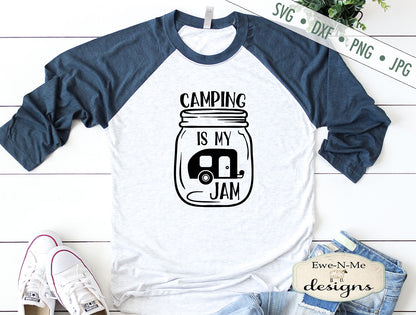 Camping Is My Jam - Camping Bucket - SVG