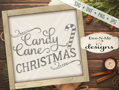 Candy Cane Christmas - SVG