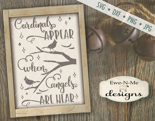 Cardinals Appear when Angels Are Near - SVG