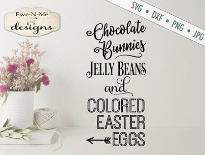Chocolate Bunnies Jelly Beans - SVG
