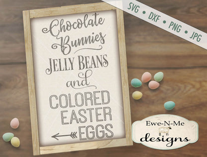 Chocolate Bunnies Jelly Beans - SVG