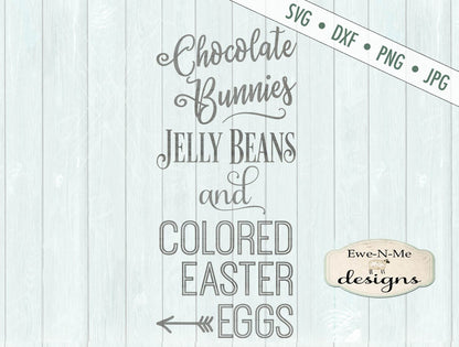 Chocolate Bunnies Jelly Beans - SVG