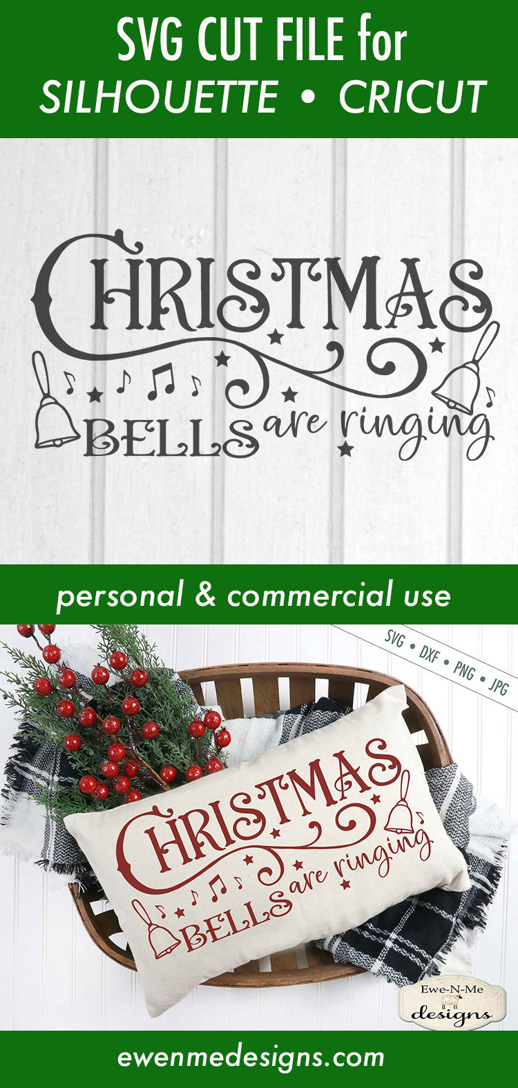 Christmas Bells Are Ringing  - SVG