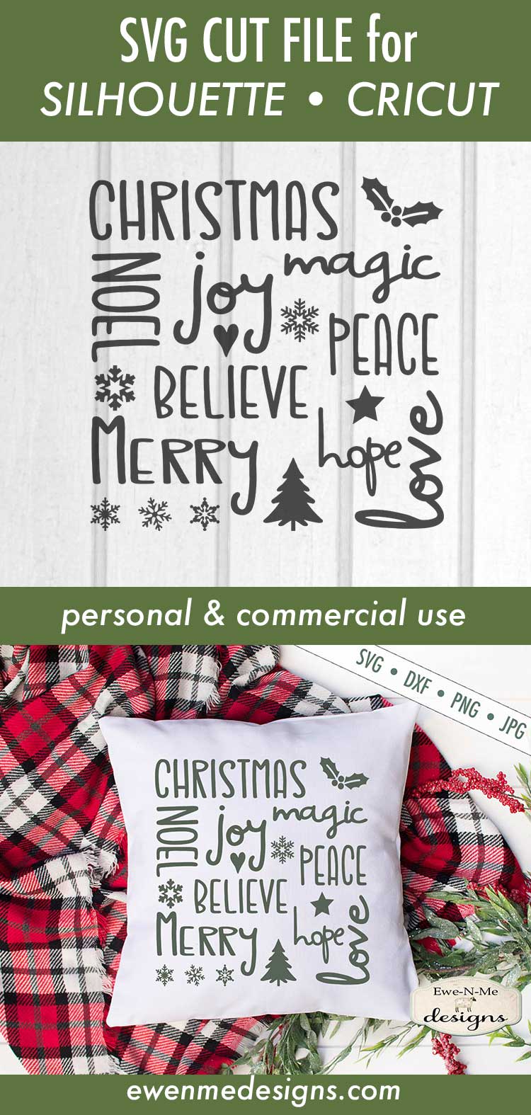 Christmas Joy Subway Design - SVG