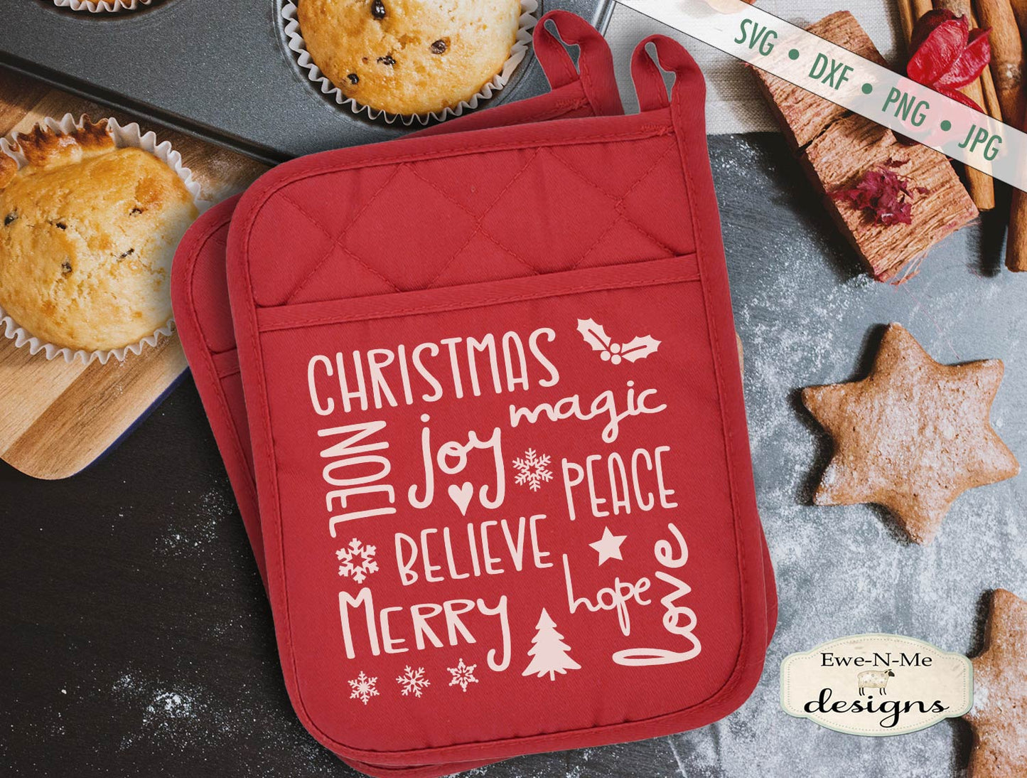 Christmas Joy Subway Design - SVG