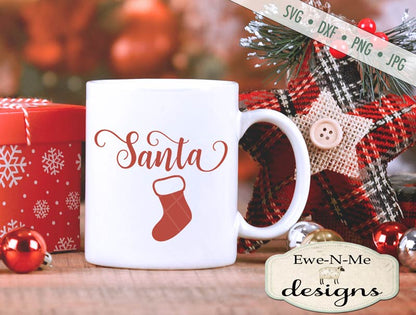 Swirly Christmas Words - SVG