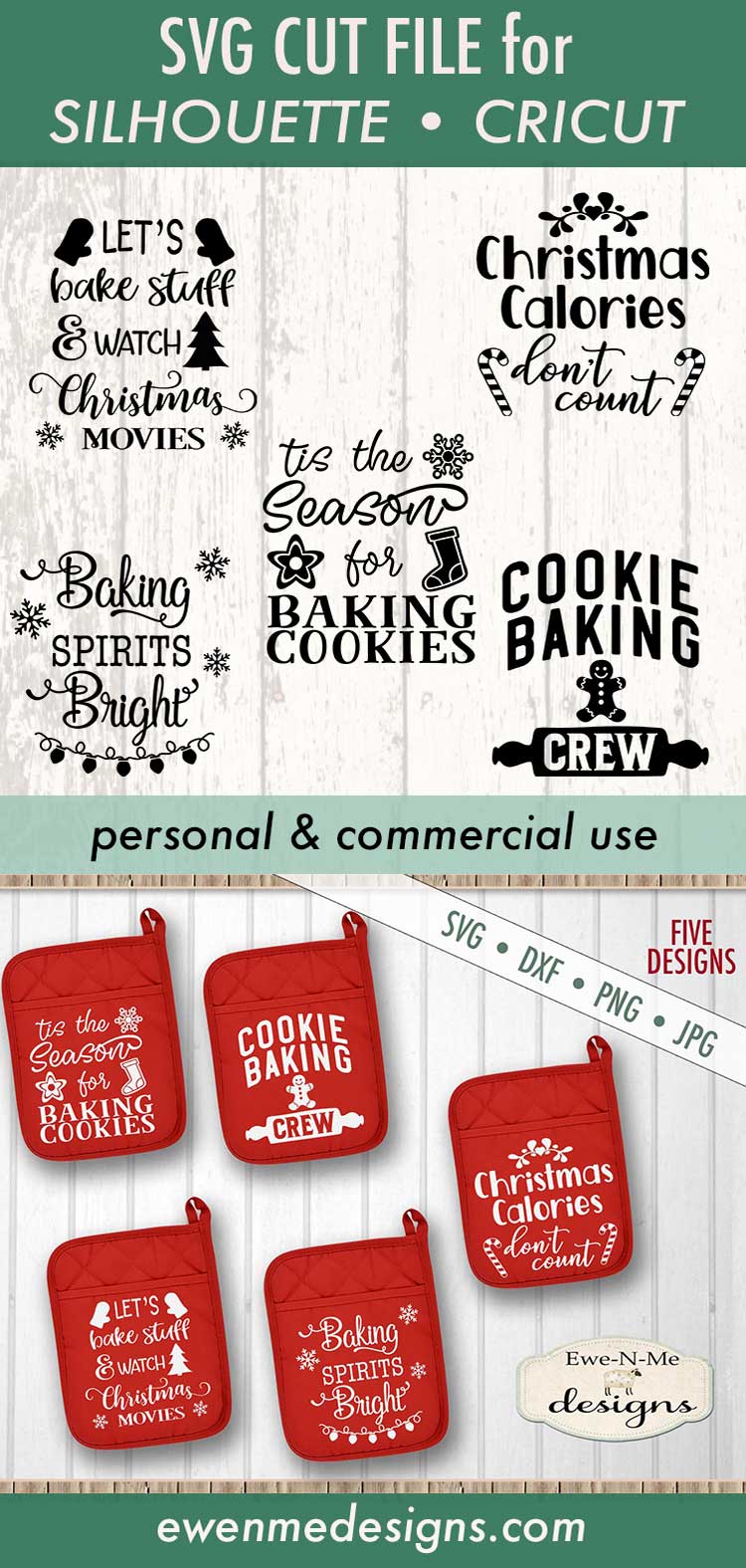 Christmas Pot Holder Bundle - SVG