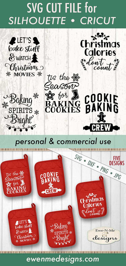 Christmas Pot Holder Bundle - SVG