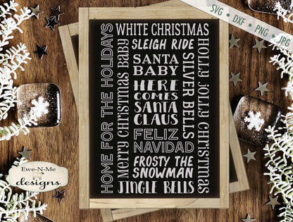 Christmas Song Subway Design - SVG