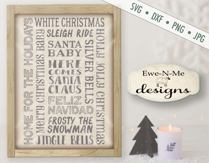 Christmas Song Subway Design - SVG