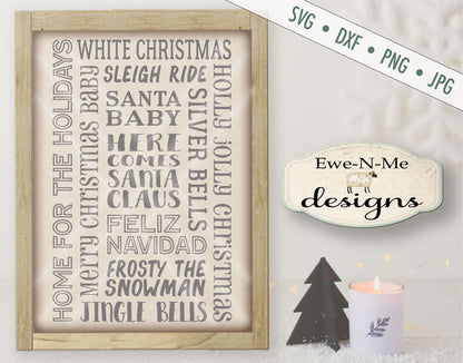 Christmas Song Subway Design - SVG