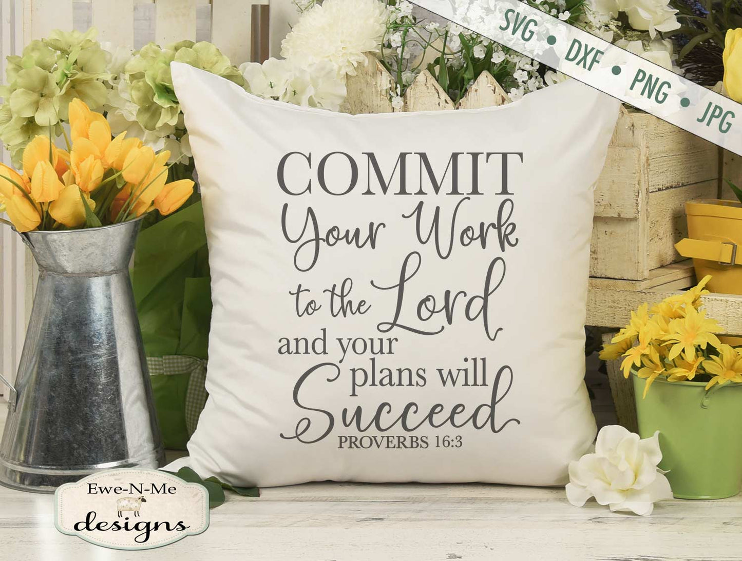 Commit Your Work To The Lord - SVG