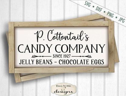P. Cottontail Candy Company - Easter - SVG