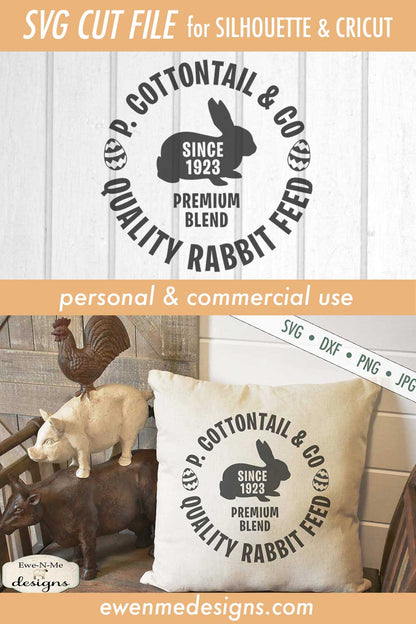 Cottontail Rabbit Feed  - Easter - SVG