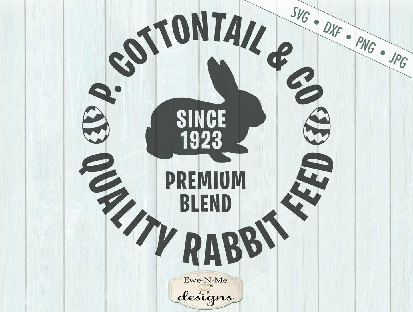 Cottontail Rabbit Feed  - Easter - SVG