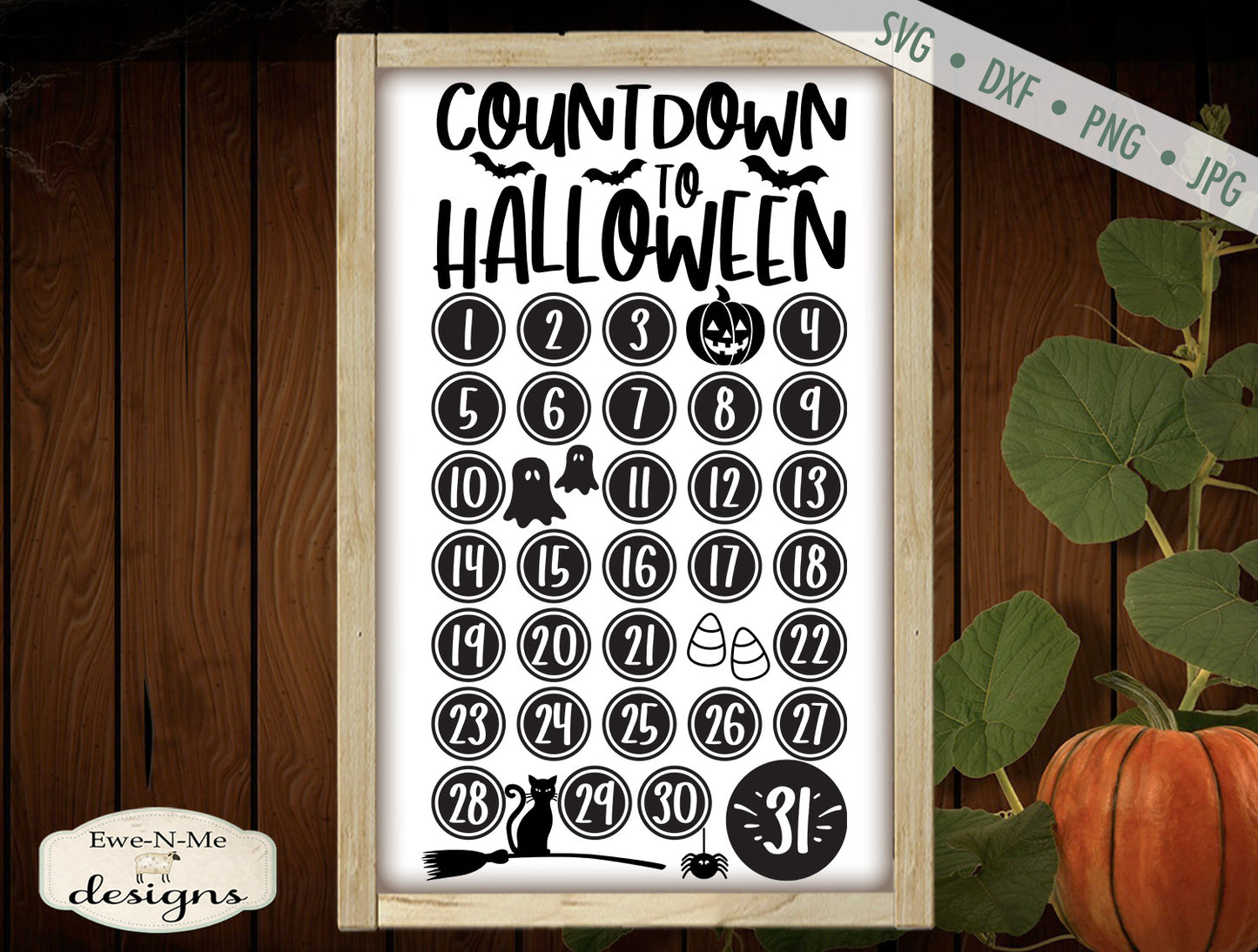 Countdown To Halloween - SVG