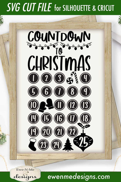 Countdown To Christmas - SVG